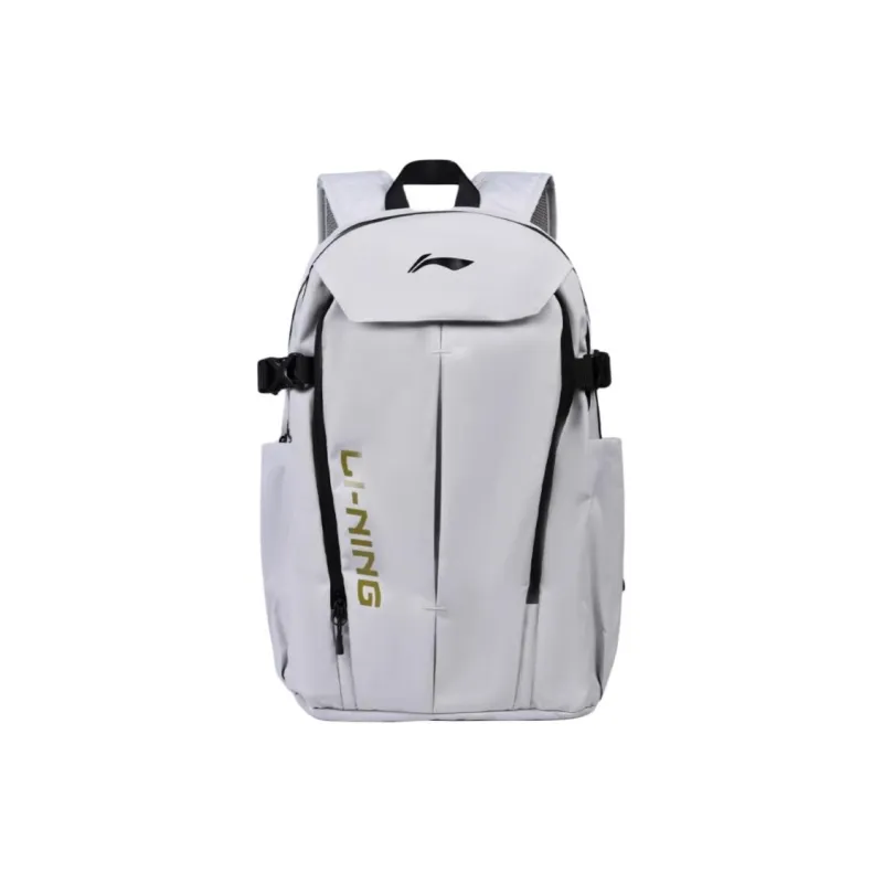 LiNing Polyester Backpack Regular Unisex Black/Light Lime/Blue-5
