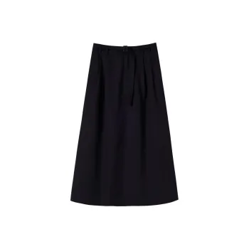 Hacikis Casual Long Skirts Women's Dark Green