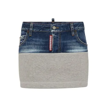 DSQUARED 2 Contrasting fabric Mini Skirt