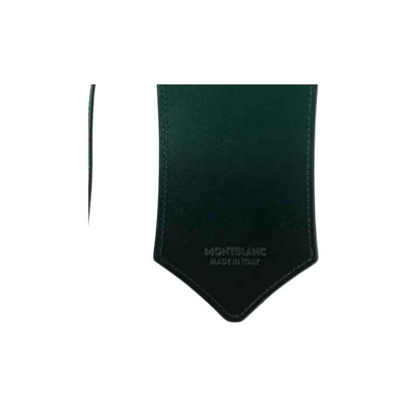 MONTBLANC Meisterstuck Grain Cow Leather Luggage Tag Bag Accessory Men's British Green-3