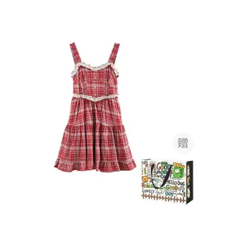 BVODE Sleeveless Dresses Women's Red Shopping Bag