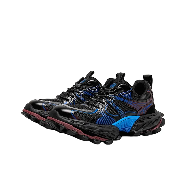 Acupuncture Cushioning, Abrasion Resistant, Lightweight, And Breathable Low Top Chunky Sneakers Men's-1