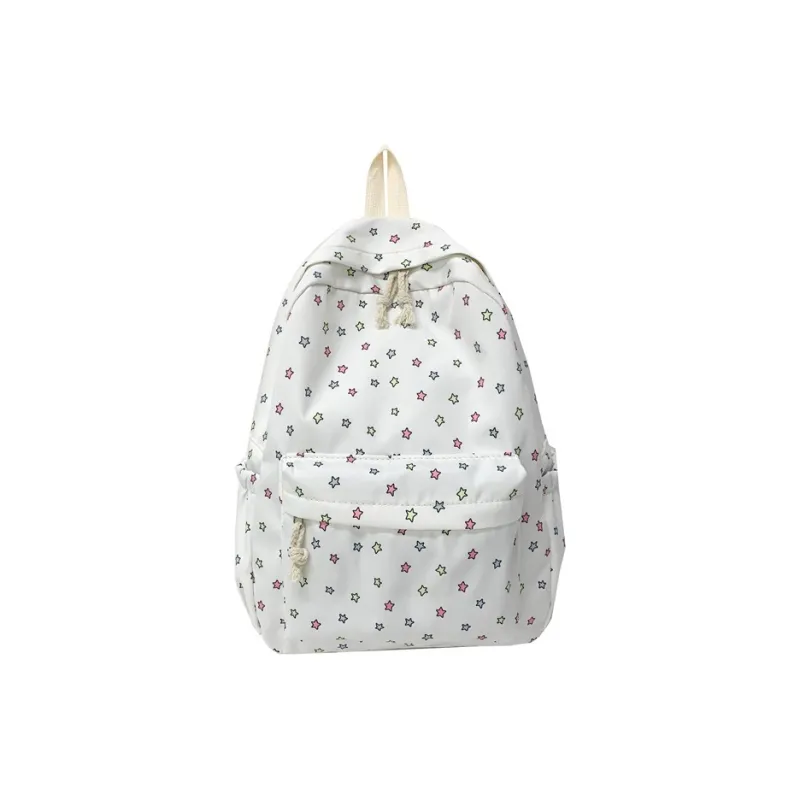 Kaka Tree Nylon Backpack Women's White-0