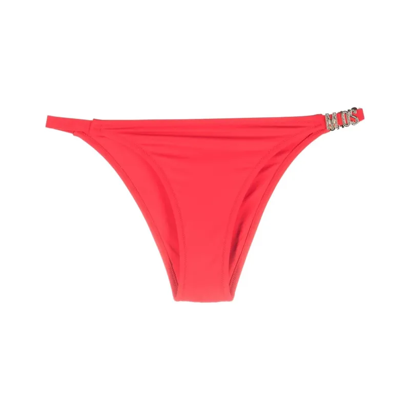 MOSCHINO Logo plaque Bikini Bottoms-0