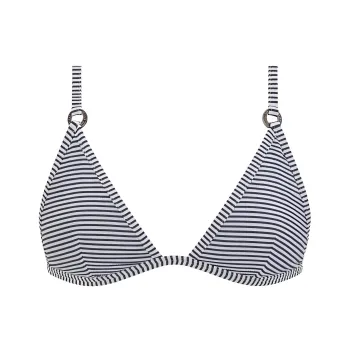 DIOR Striped Bikini Top