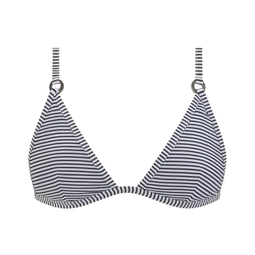 DIOR Striped Bikini Top