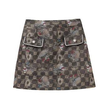 LULUALWAYS Casual Short Skirts Women's Black