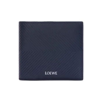 LOEWE Calfskin Wallet Men's Dark Marine Blue