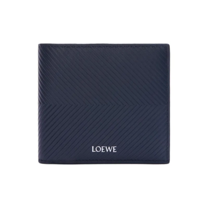 LOEWE Calfskin Wallet Men's Dark Marine Blue-0