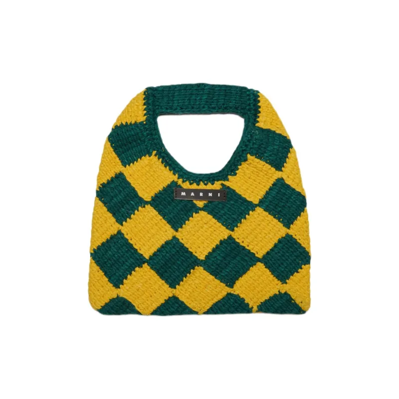 MARNI Acrylic Handbag Kids' Green & Yellow-0
