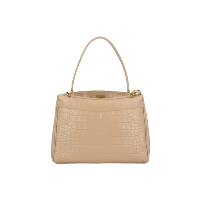 Balenciaga Rodeo Calfskin One Shoulder Handbag Trumpets Women's Khaki-2