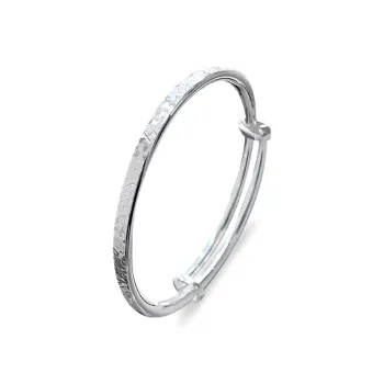 RURA Sterling Silver Bangles Unisex Silver