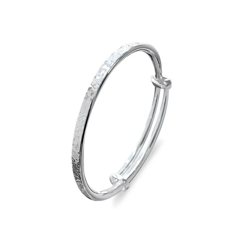 RURA Sterling Silver Bangles Unisex Silver-0