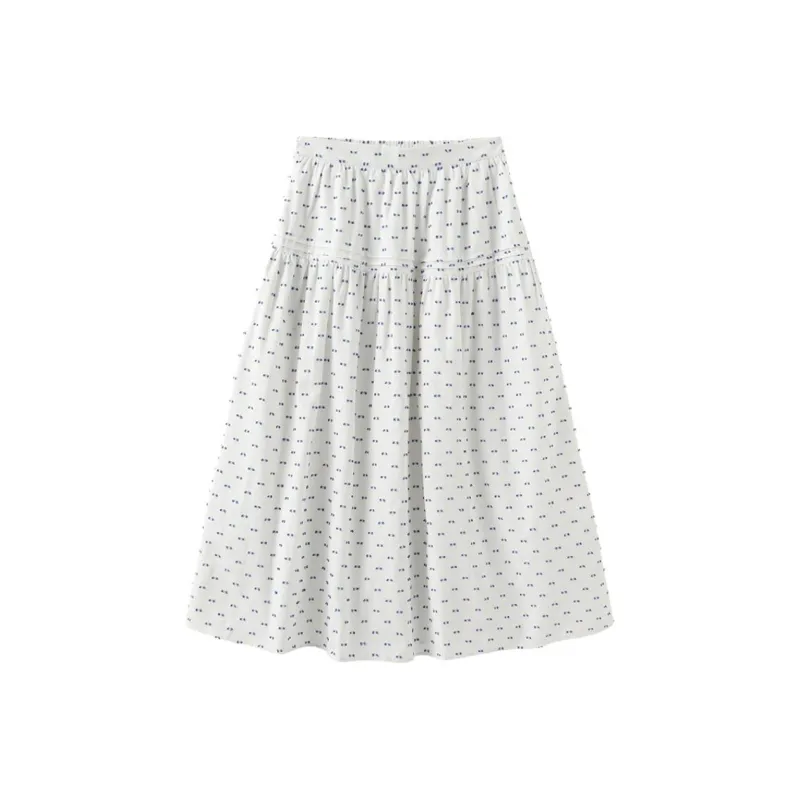 CUBIC Casual Long Skirt Women's White-0