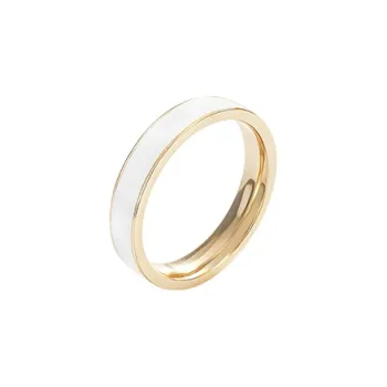 ANNAYA Enamel Material Rings Unisex