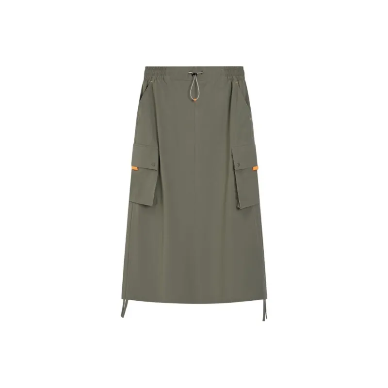 XTEP Casual Long Skirts Women's Dark Aqua Green-0