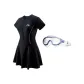 Swimsuit+Large Frame Swim Goggles 6