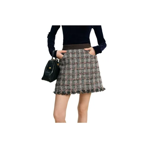 SHUXI Casual Short Skirts Women's Curtain Withered Rose