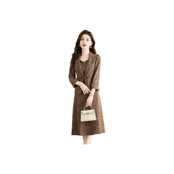 Mylan Skirt Set For Fall Women's Coffee
