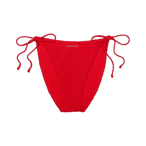 Victoria's Secret Mix & Match Side-Tie Cheeky Bikini Bottom / L Swimming Shorts Women's Red