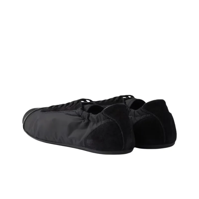 PRADA Collapse Low Top Casual Shoes Women's Black-3