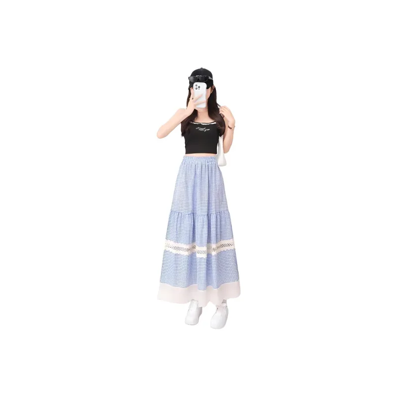 XIANSINIAO Casual Long Skirt Women's-3