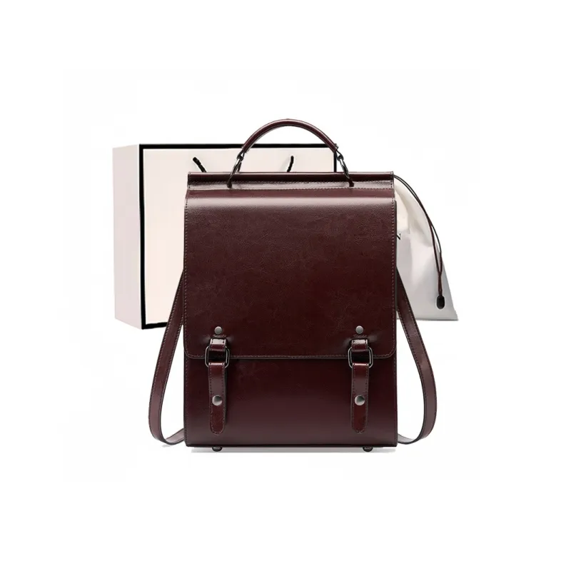 Bullrun Cow Leather Backpack Women's Multicolor-3