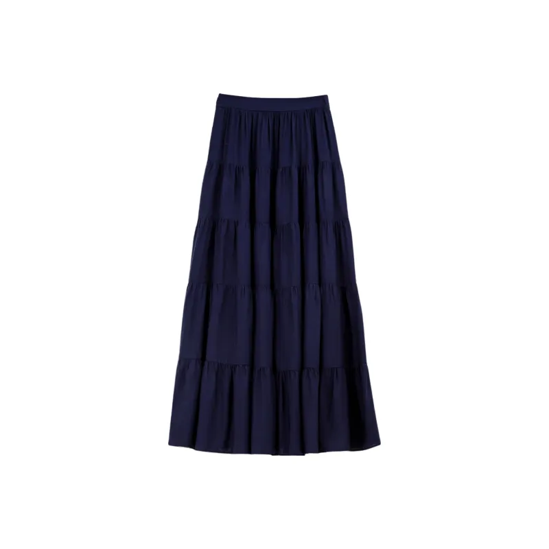 VIMLY Casual Long Skirts Women's-2