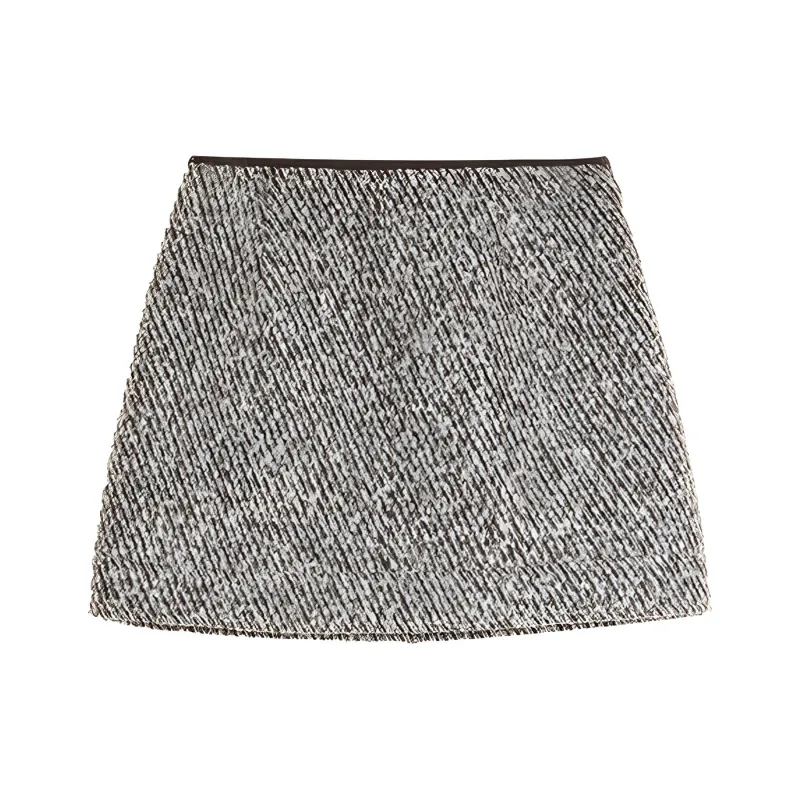ELLE Casual Short Skirts Women's Coffee-0