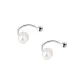 Freshwater Pearl Stud Earrings[Solid 999 Fine Silver]