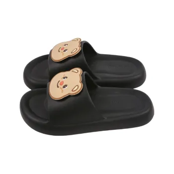 SHIGUDE Sandal Slippers Unisex, Black