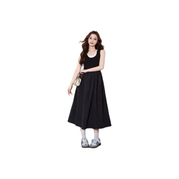 Tonlion Slip Dresses Women's Black