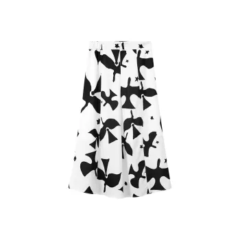 A21 Casual Long Skirts Women's Ecru