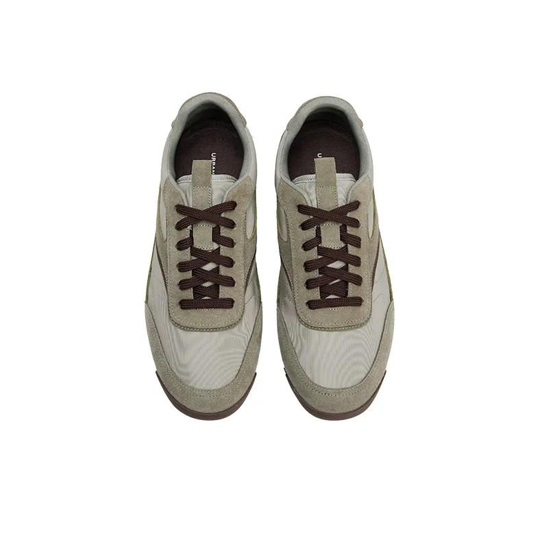 URBAN REVIVO Low Top Casual Shoes Men's Green-2