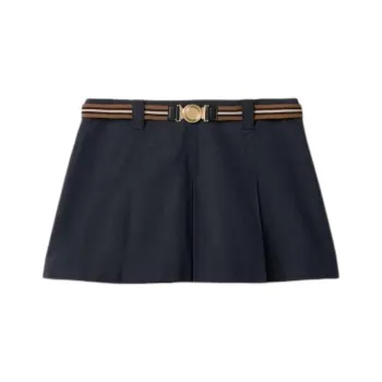 MIU MIU Casual Short Skirts Women's Blue