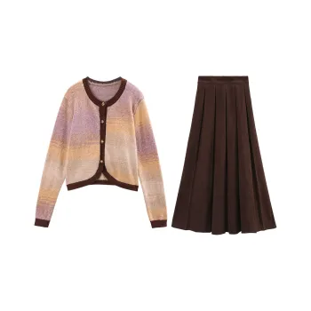 A Paradise For Awakening Skirt Set Women's Coffee