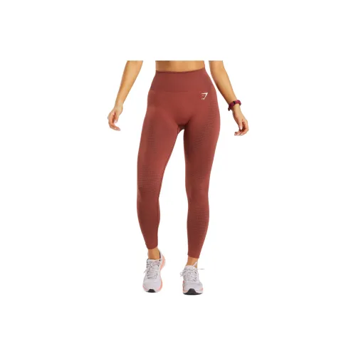 GYMSHARK VITAL Athletic Trousers Women's Brick Red