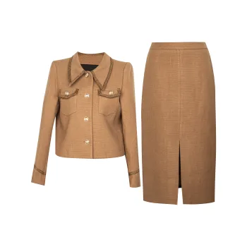 ROEYSHOUSE Skirt Set Women's Coffee