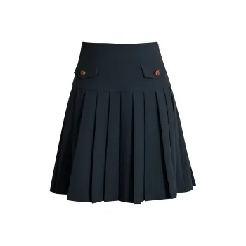 ROEYSHOUSE Casual Short Skirts Women's Dark Blue
