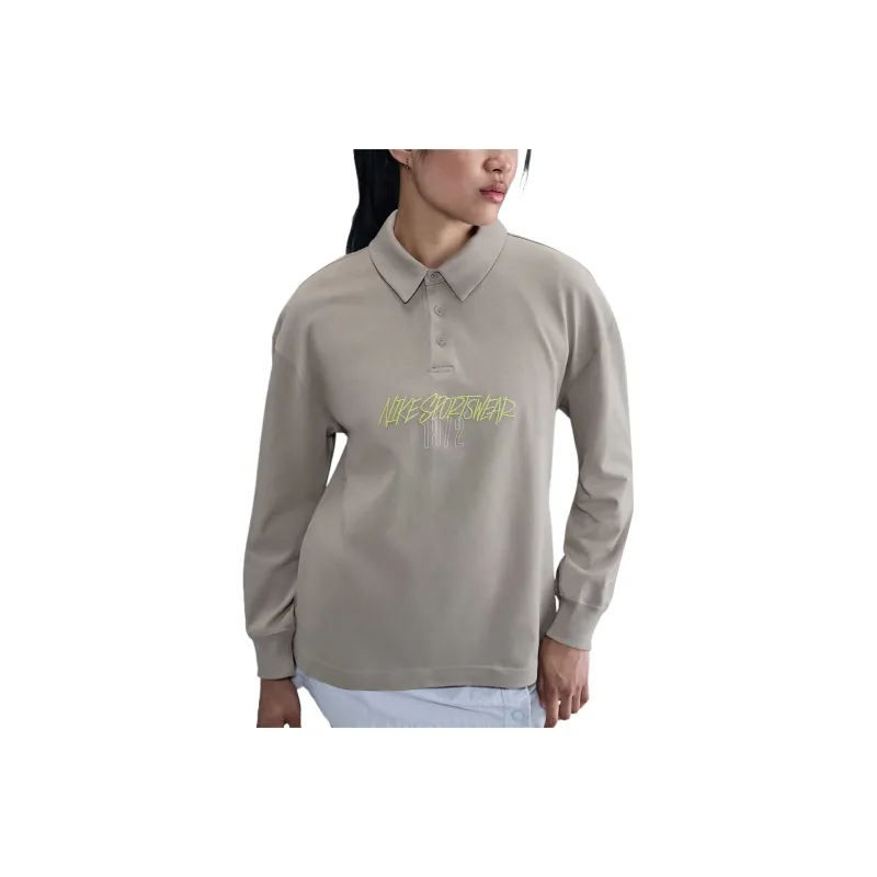 Nike SS25 Polo Shirt Women's Gray-0