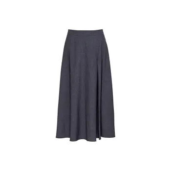 ROEYSHOUSE Casual Long Skirt Women's Dark Gray