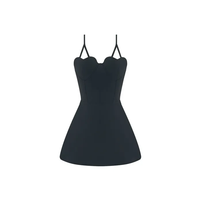 BALNEAIRE One Piece Swimsuits Women's Charm Black-0