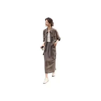 XWI Skirt Set Women's Coffee Green