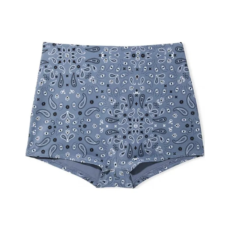 Victoria's Secret PINK HIGH-WAIST SHORTIE BIKINI BOTTOM / MiNAOB Swimming Shorts Women's Midnight Sea-0