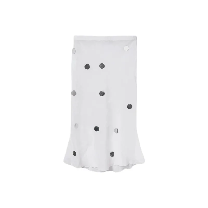 Gimaguas Casual Long Skirts Women's White-0