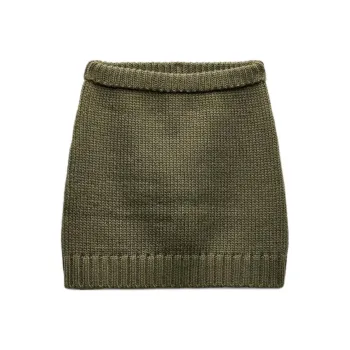 ZARA Casual Short Skirts Women's Green