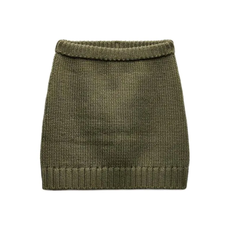 ZARA Casual Short Skirts Women's Green-0