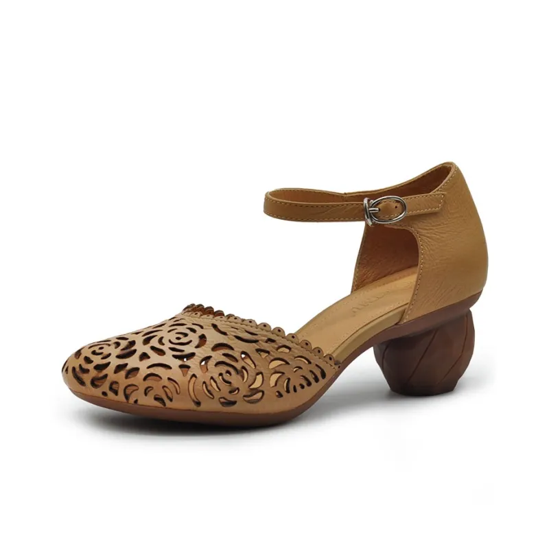 ARTMU Chunky Heel High Heels 6cm Women's-8
