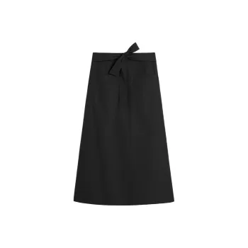 TOTEME Virola Poplin Midi Skirt