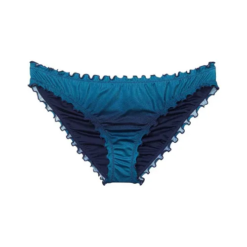 Victoria's Secret Active Mix & Match Ruffle Cheeky Bikini Bottom/Blue Swimming Shorts Women's Blue